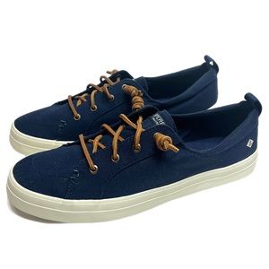 Sperry Top-Sider Slip On Navy Blue/OFF-White Casual Boat Shoes Size 11